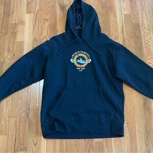 Disney Black Hoodie with Gold and Blue Graphic